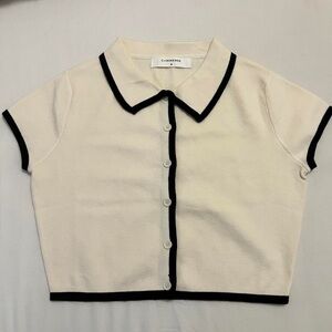 Sold! Commence Black Knit Contrast Set